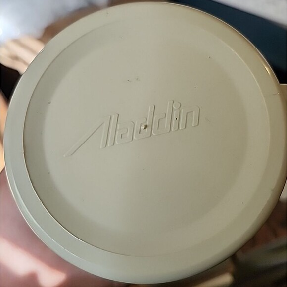 Vintage Aladdin Beige Thermos Bottle w/ Handle Retro 70s80s Lunchbox Drink Jug - Picture 3 of 6